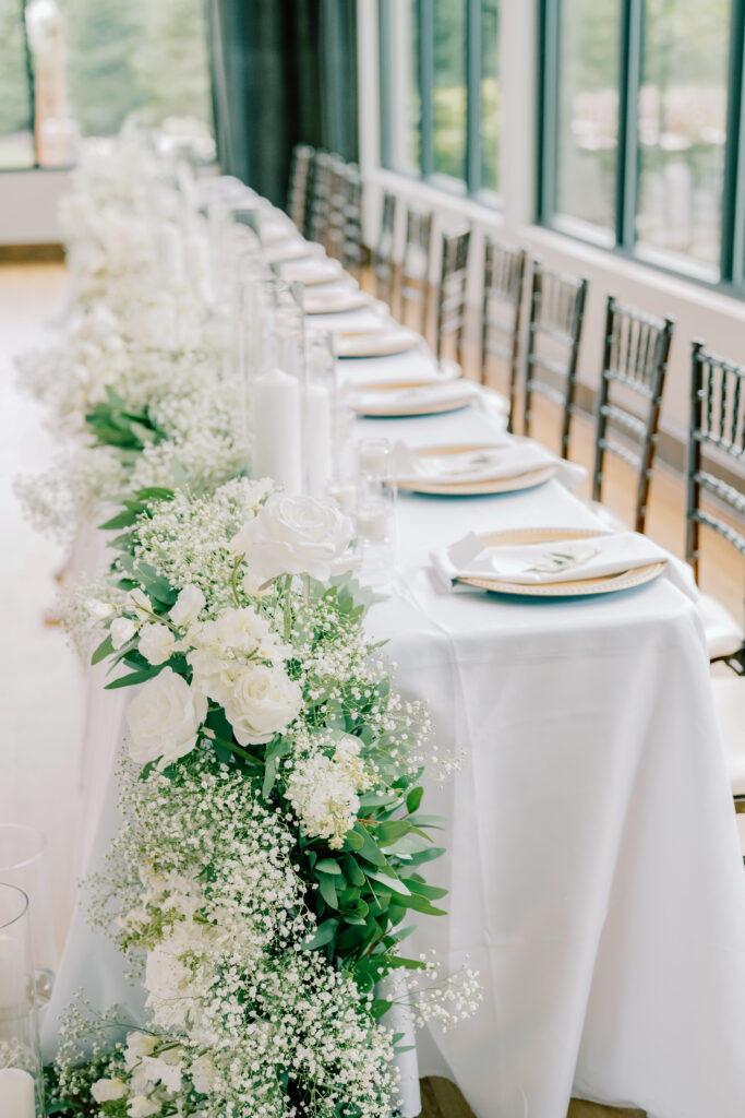 luxury reception decor photographed by a wedding photographer in Grand Rapids